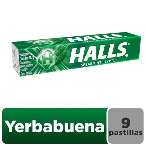 HALLS TUBO 25.5G YERBABUENA